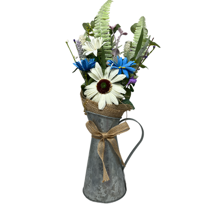 Arrosoir en métal avec fleur de marguerite - 45,7 cm (18 pouces) -