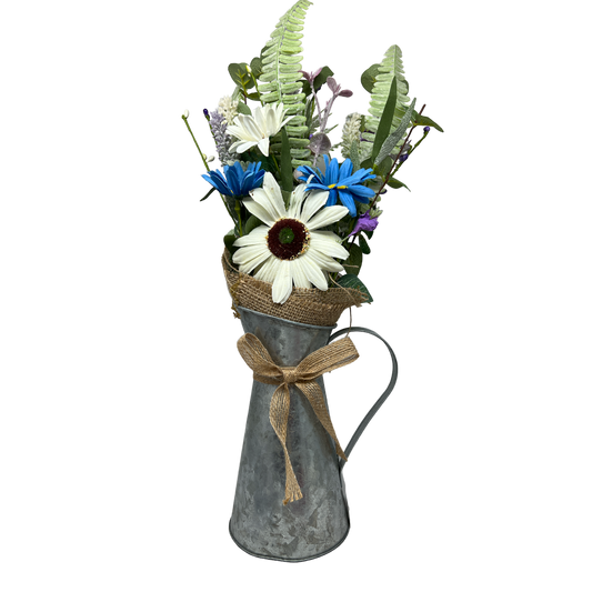 Arrosoir en métal avec fleur de marguerite - 45,7 cm (18 pouces) -