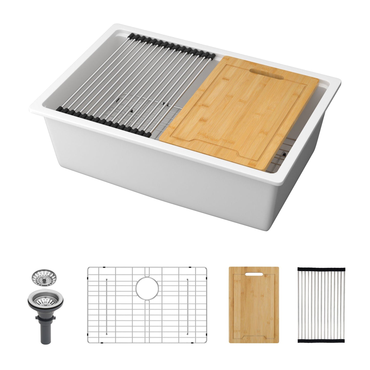 Undermount Quartz Kitchen Sink and Composite Top