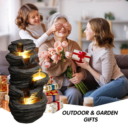 Outdoor Resin Waterfall Fountain for Garden