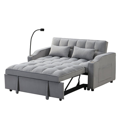 Modern Loveseat Futon Sofa with Pullout Bed