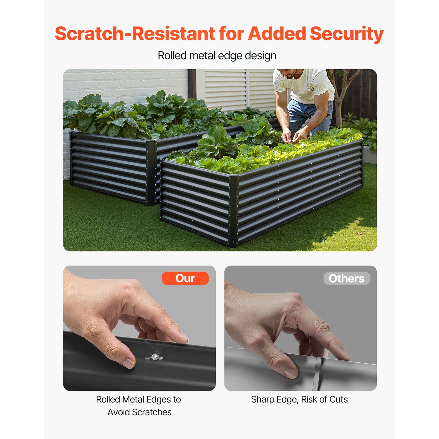 Metal Raised Garden Bed and Outdoor Planter