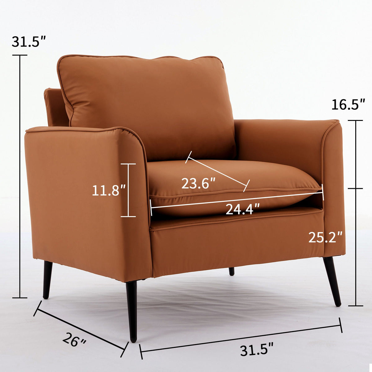 Nordic and Elegant Upholstered Sofa Chair