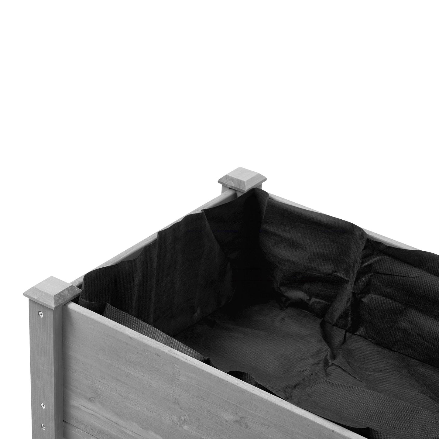 Solid Wood Raised Garden Bed and Wide Frame