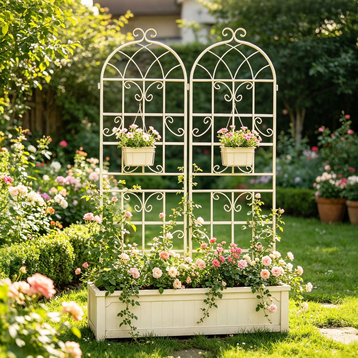 Metal Trellis For Climbing Plants And Vines