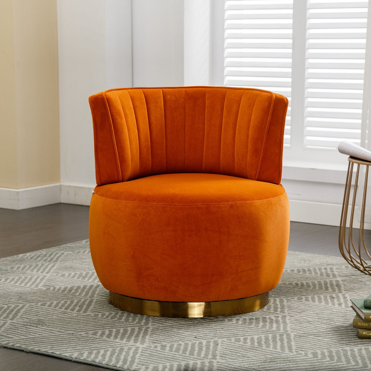360 Swivel Barrel Sofa Chair and Support Base