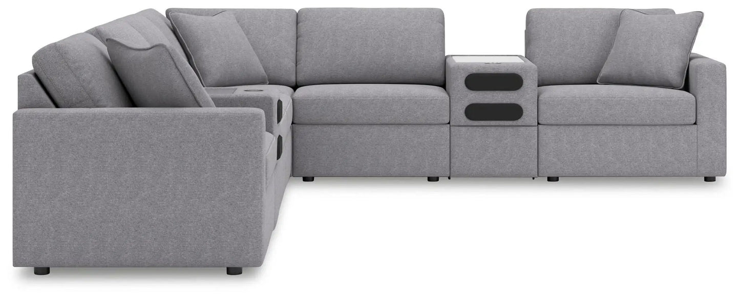 Modmax Sectional in Granite Performance Fabric