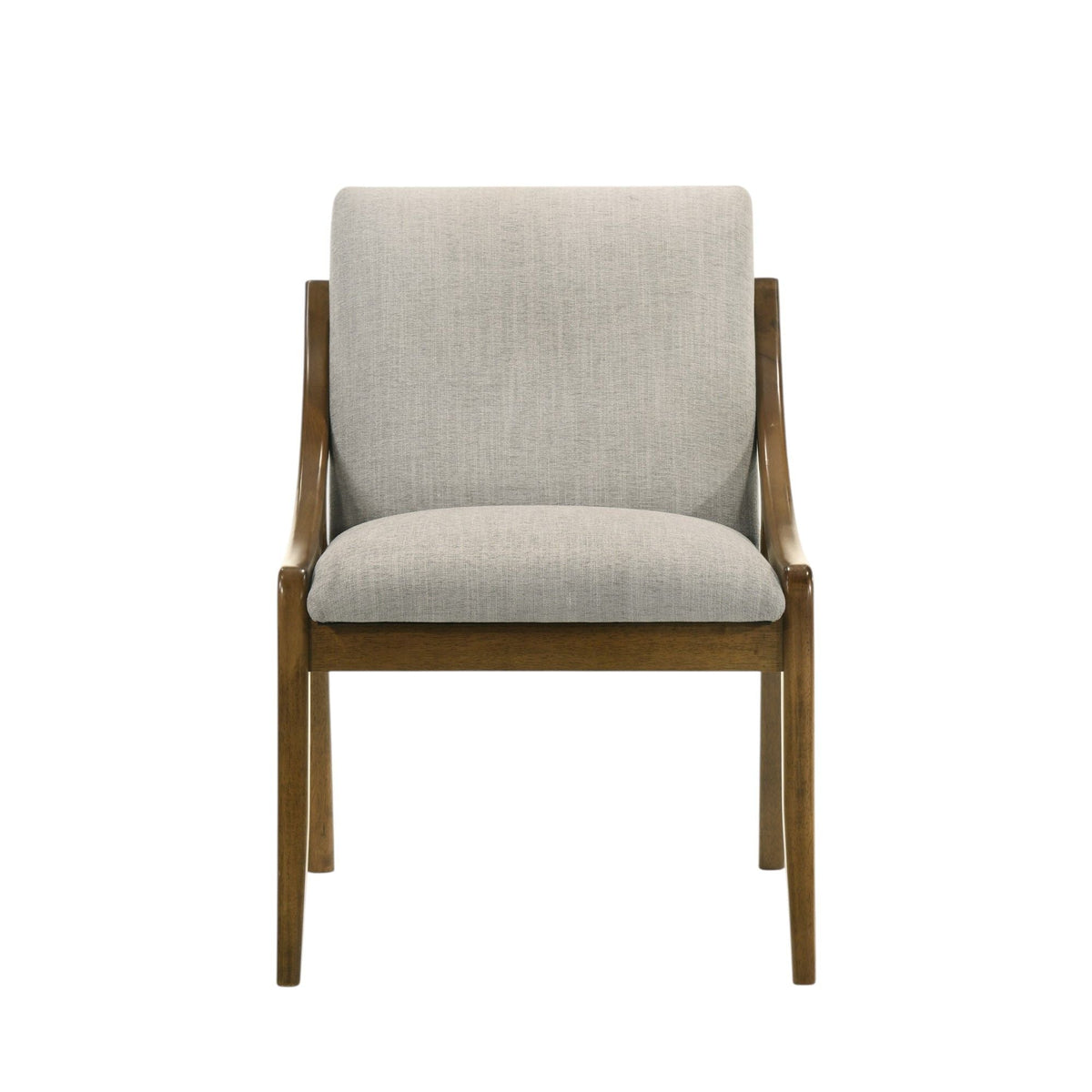Danzel Side Chair Set with padded gray seat and oak frame by HouseOfZazla on Tampa Home & Garden Store