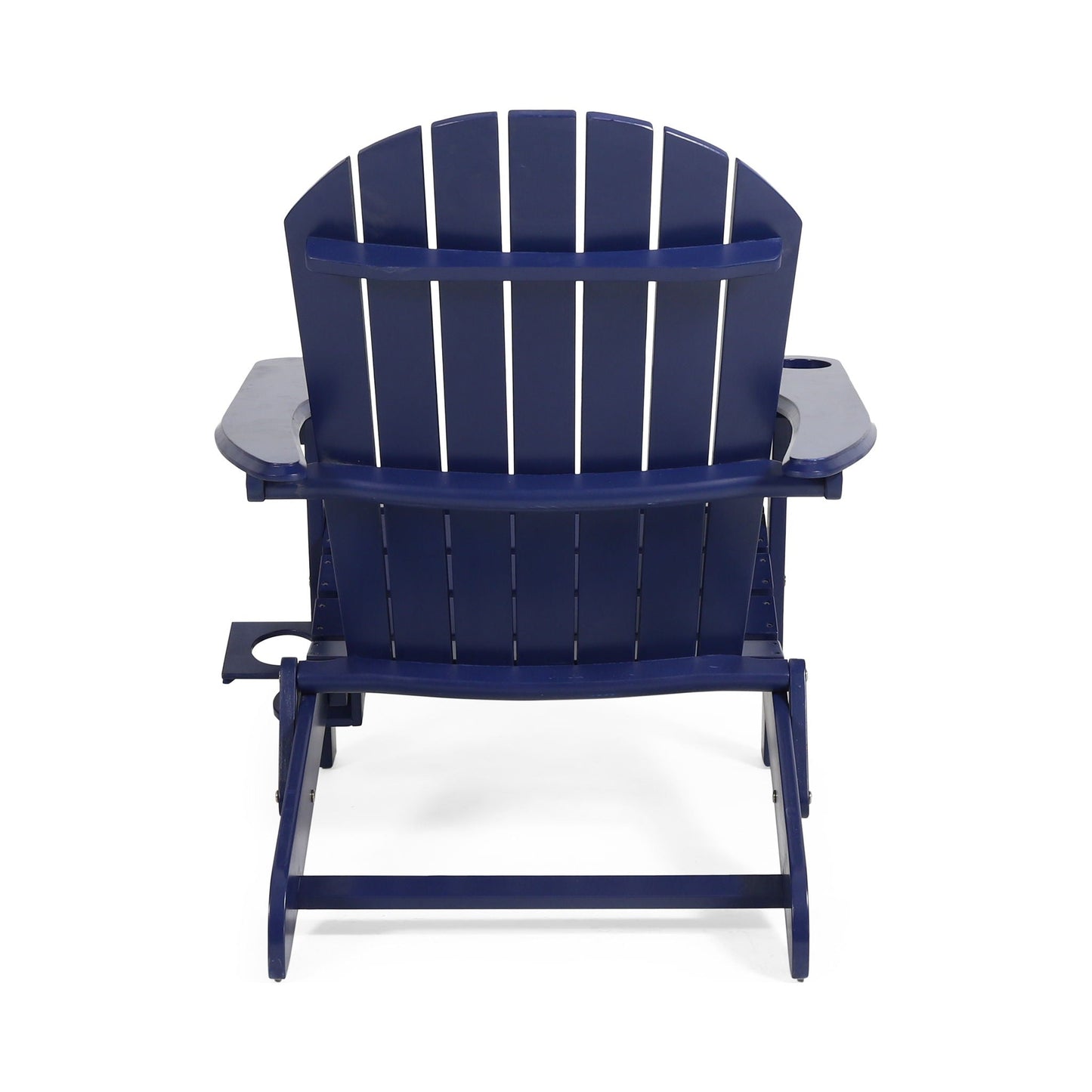 Zenithia outdoor foldable Adirondack chair navy blue with 2 cup holders by HouseOfZazla on Tampa Home & Garden Store