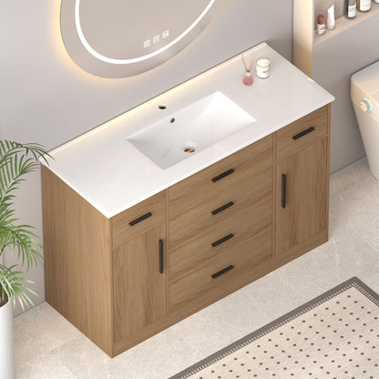 Bathroom Vanity With Soft Close Drawer Cabinet by HouseOfZazla, cabinet with white countertop on Tampa Home & Garden Store