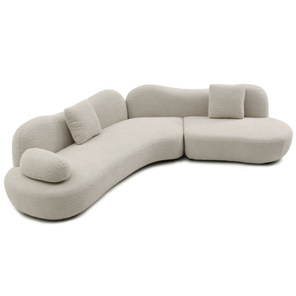 Modern Curved Modular Sofa Set for a Living Room