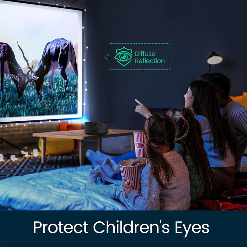 Smart WiFi portable 1080P LED projector by My Store, black mini home theater projector on Tampa Home & Garden Store