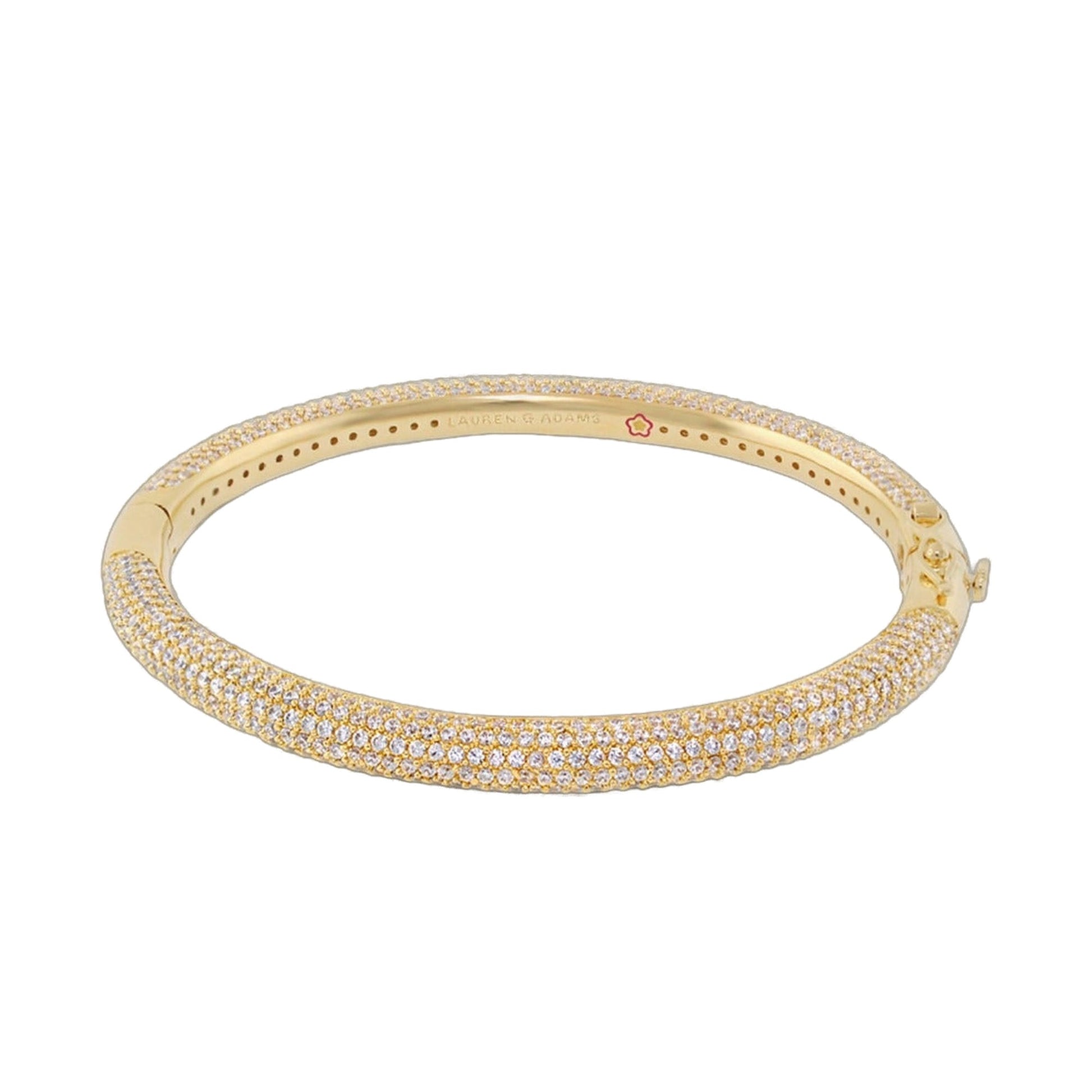 Shimmer and Glimmer Stackable Pave Bangle, gold-tone pavé bracelet by Lauren G Adams on Tampa Home & Garden Store