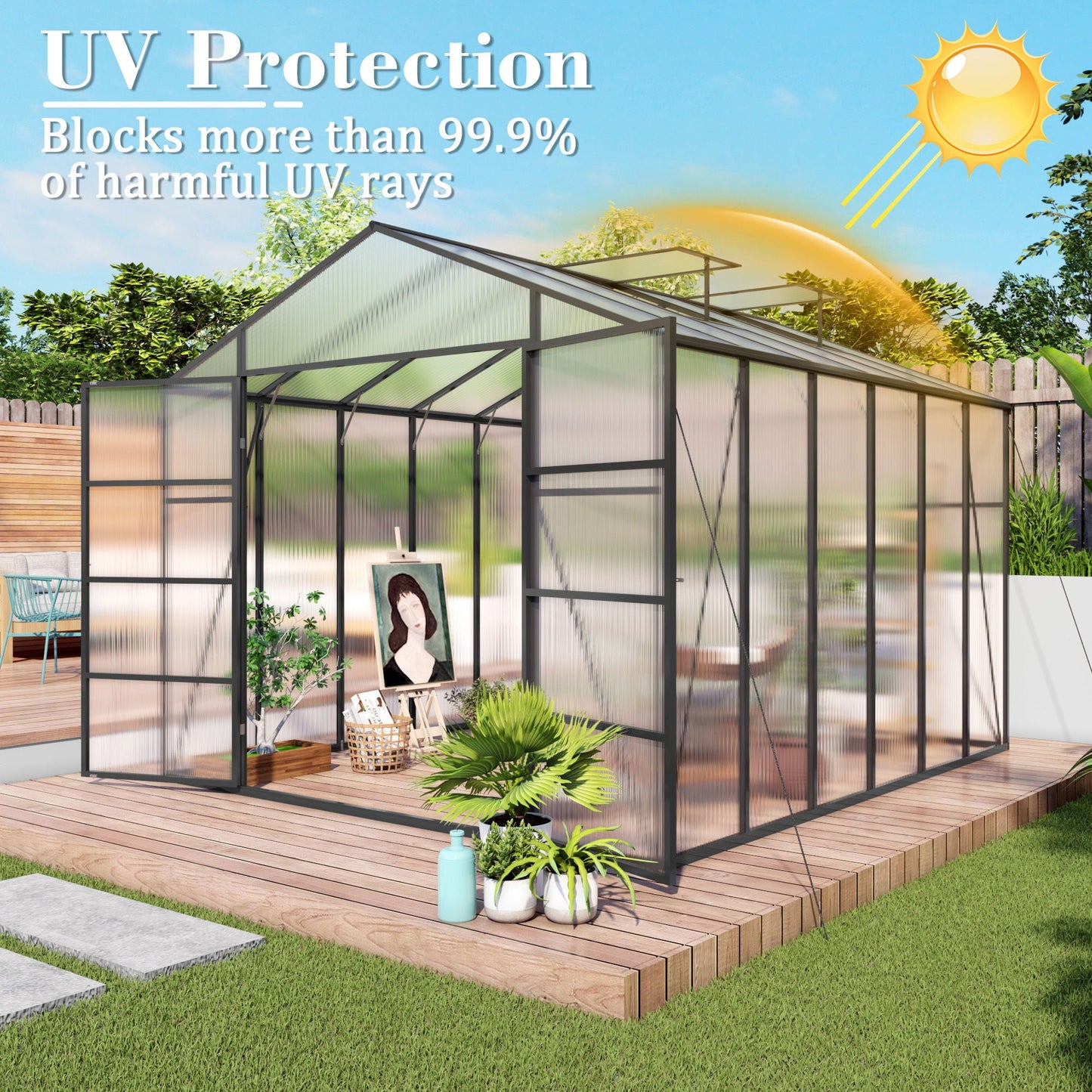 Windproof and All Season Garden Greenhouse