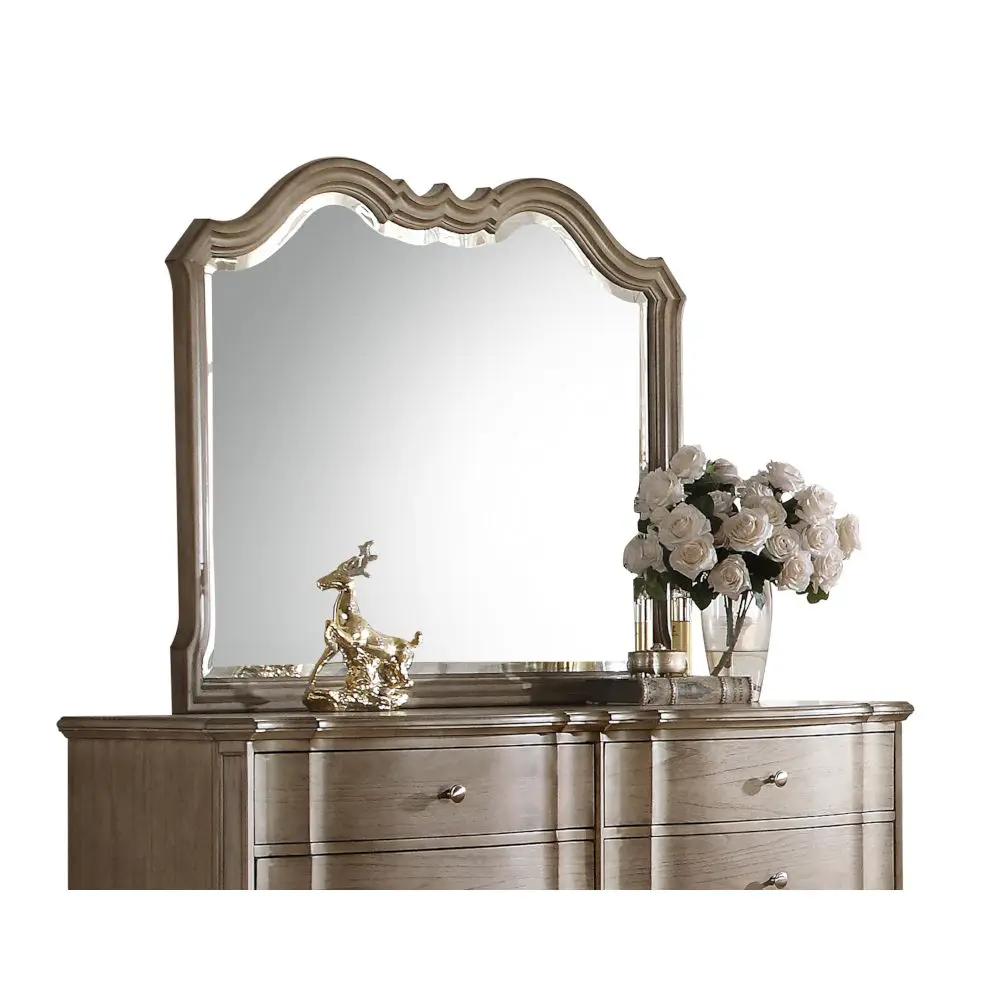 Chelmsford Taupe Mirror With Beveled Edge