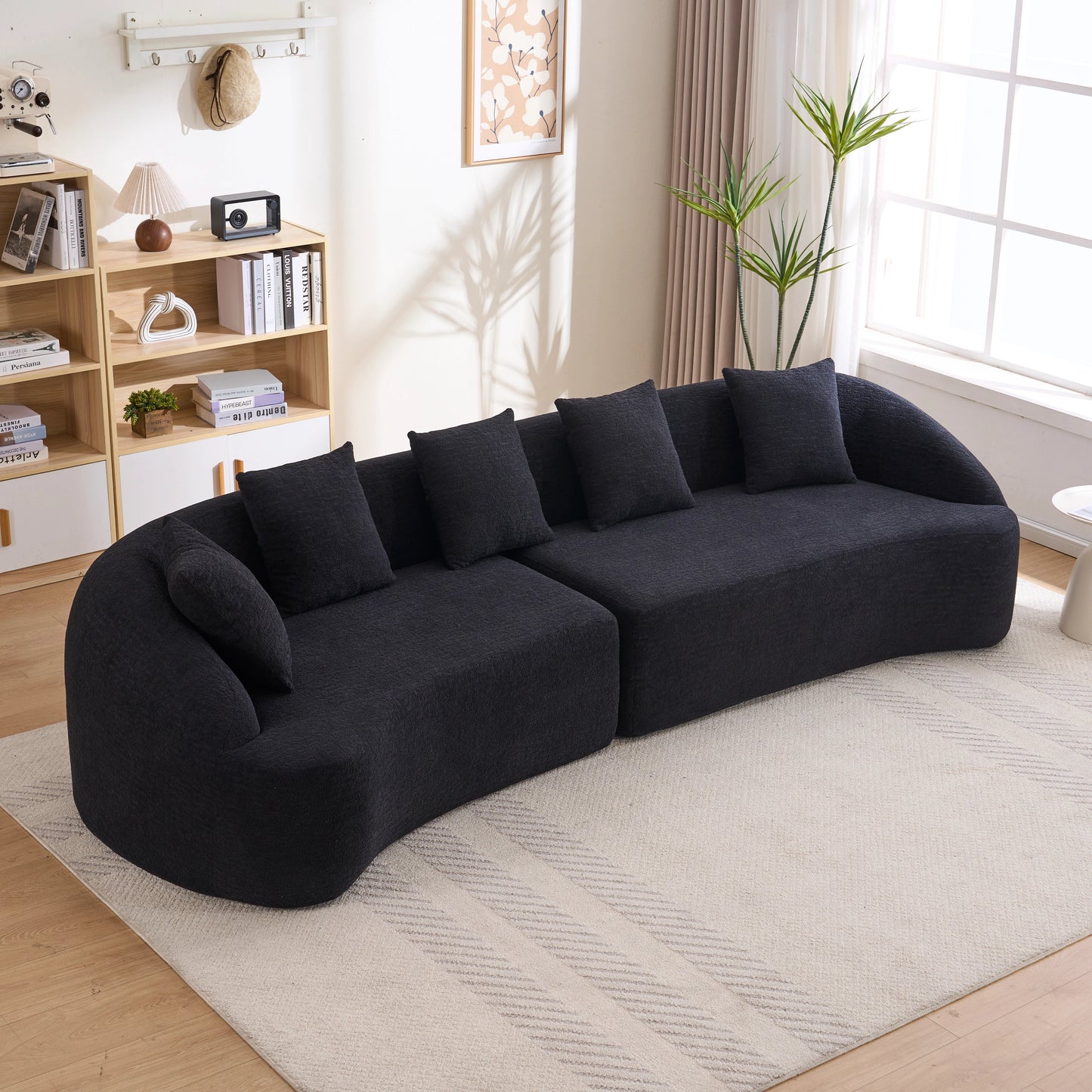 Compression Sponge And Polyester Living Sofa