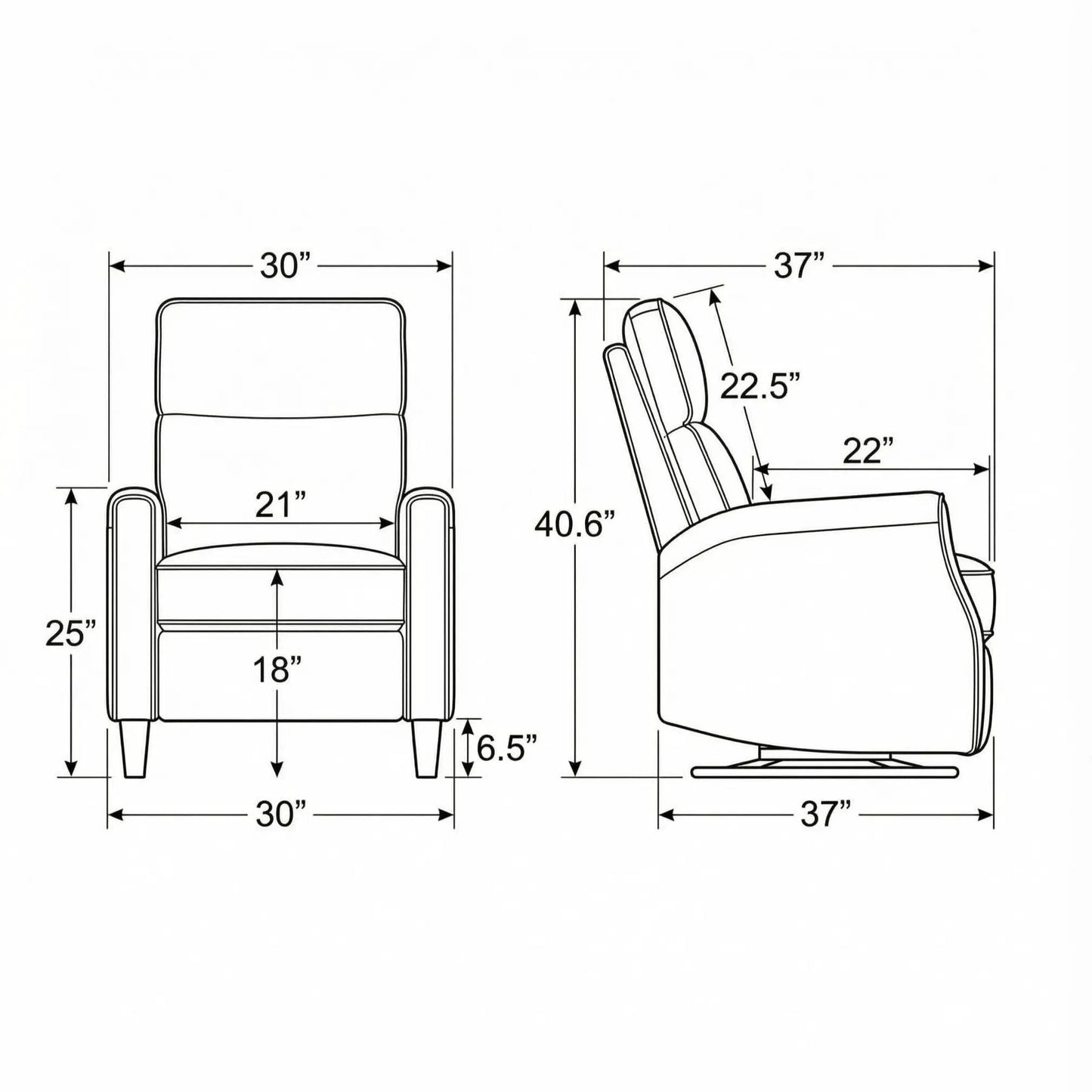 Swivel Gliding Recliner with Easy Setup and Style