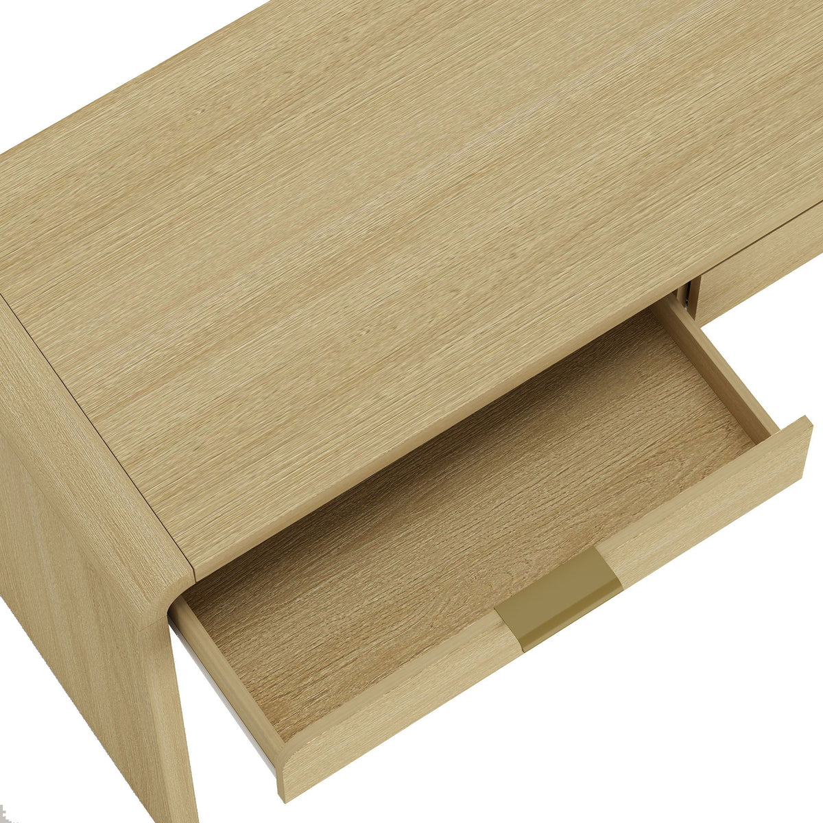 Oak office desk with 2 drawers in light oak finish, modern Grace style on Tampa Home & Garden Store