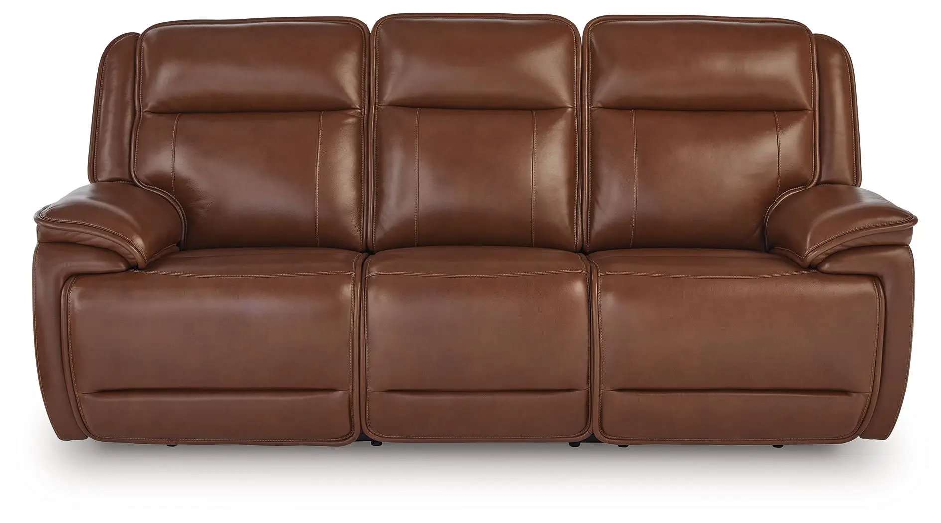 Healy Pier reclining sofa set, brown leather, 3-seat by Unique Piece Furniture on Tampa Home & Garden Store