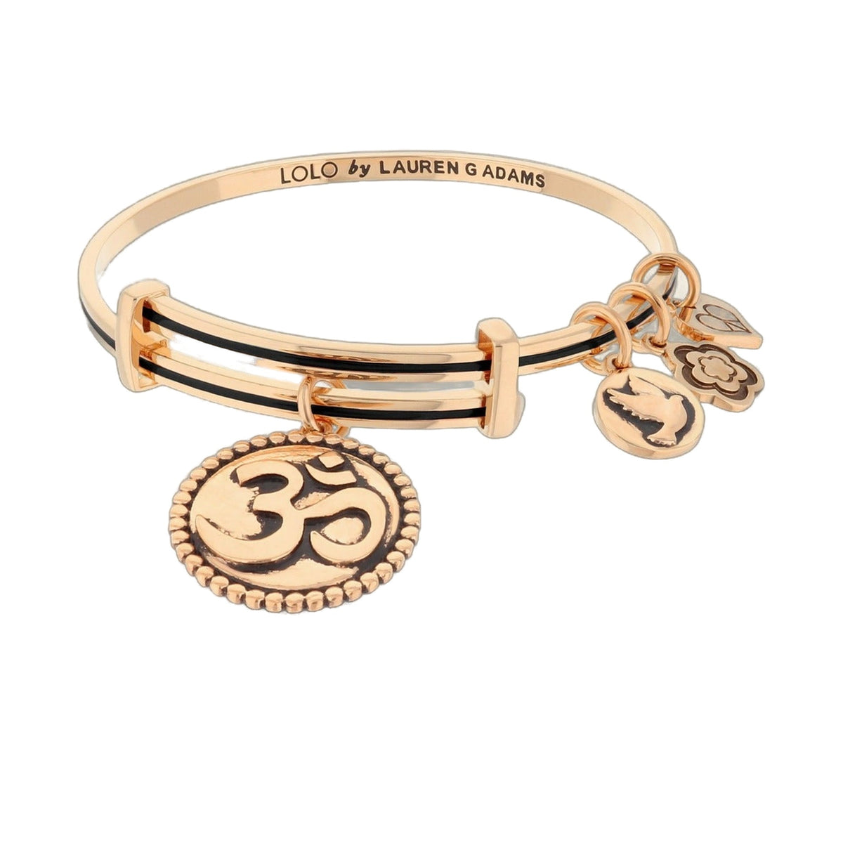Lolo Ohm Bangle rose gold Lauren G Adams bracelet on Tampa Home & Garden Store
