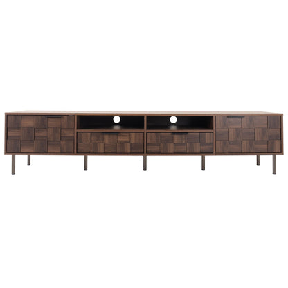 Mid Century Modern TV Stand and Two Drawers