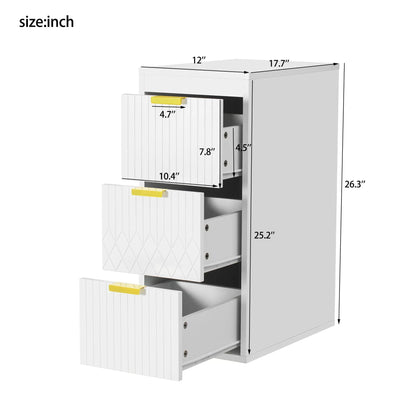 Modern Wall Mounted Floating Cabinet with Drawers