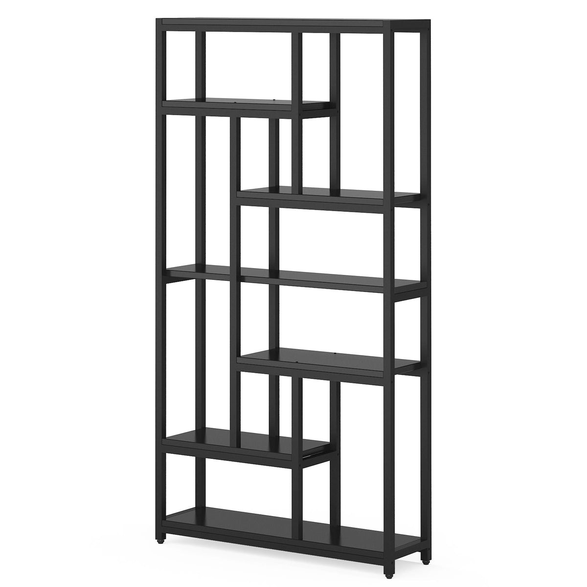 Etagere bookcase 7-tier industrial extra tall black steel by HouseOfZazla on Tampa Home & Garden Store