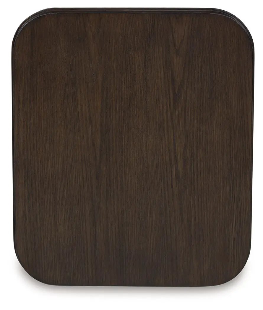 Carlibrie Rectangular End Table dark walnut finish Unique Piece Furniture on Tampa Home & Garden Store