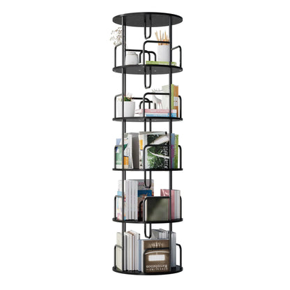 Rotating Bookshelf Tower 5 Tier Spinning Shelf