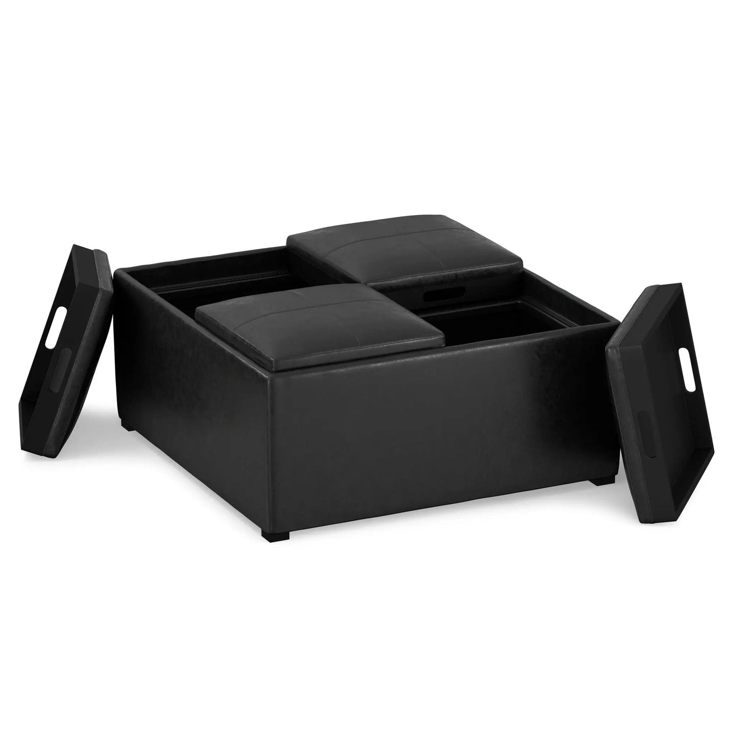 Avalon Upholstered Coffee Table Storage Ottoman