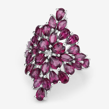 7.52ct genuine rhodolite ring in .925 sterling silver with marquise stones Bids.com on Tampa Home & Garden Store