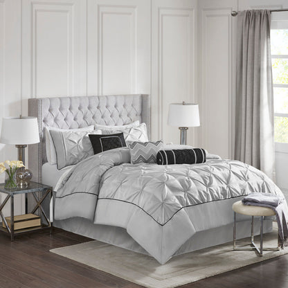 7 Piece Tufted Comforter Set For California King