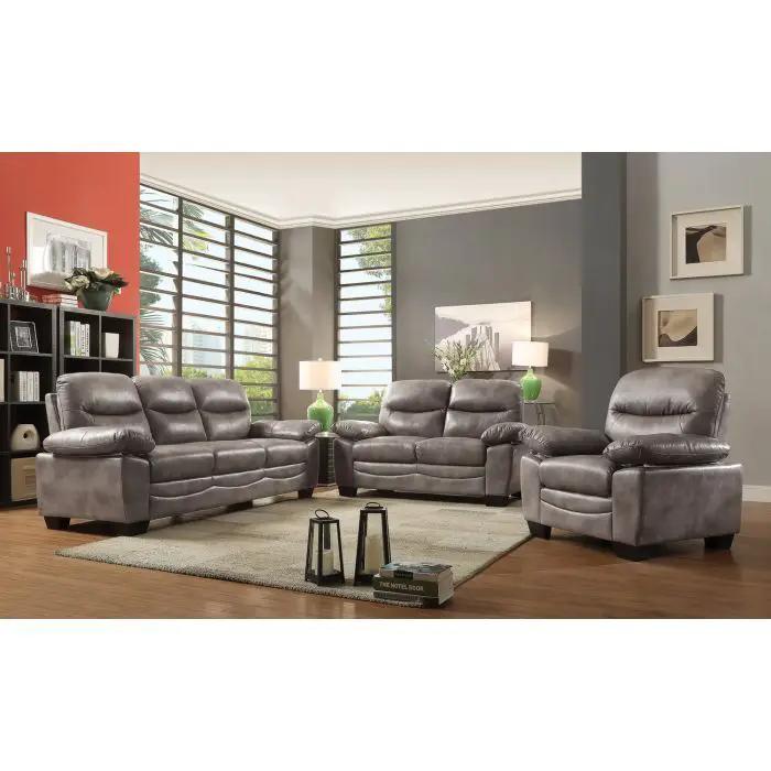 Marta sofa set in grey upholstery, 3-piece stationary living room by Unique Piece Furniture on Tampa Home & Garden Store