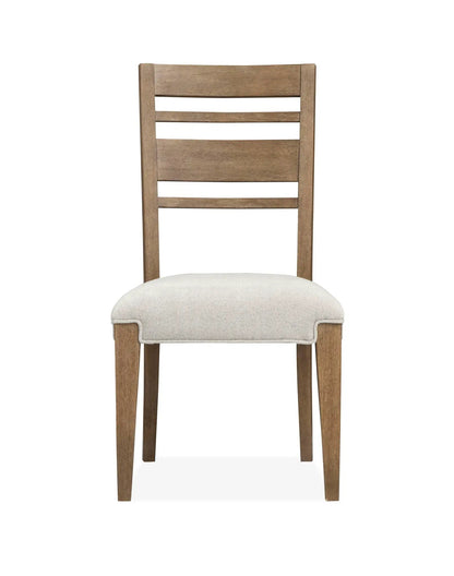 Plum Creek Upholstered Side Chair With Wood Back