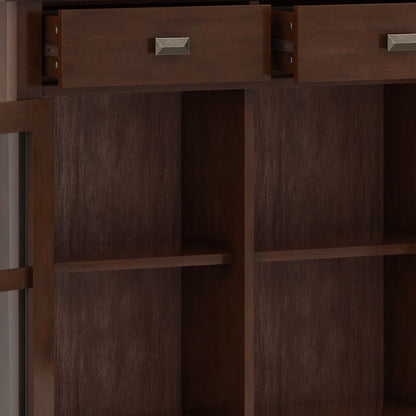Artisan entryway storage cabinet two-drawer russet brown by HouseOfZazla on Tampa Home & Garden Store