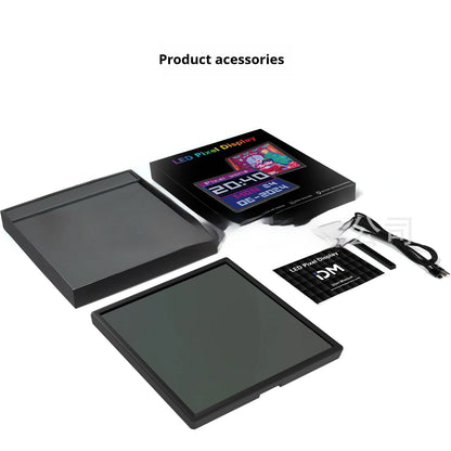 LED Pixel Display Kit with 2 desktop frames, USB cable and manual by Sell My Stuff on Tampa Home & Garden Store