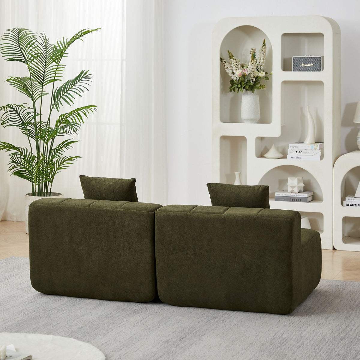 Symmetrical Modular Sofa And Piano Key Design