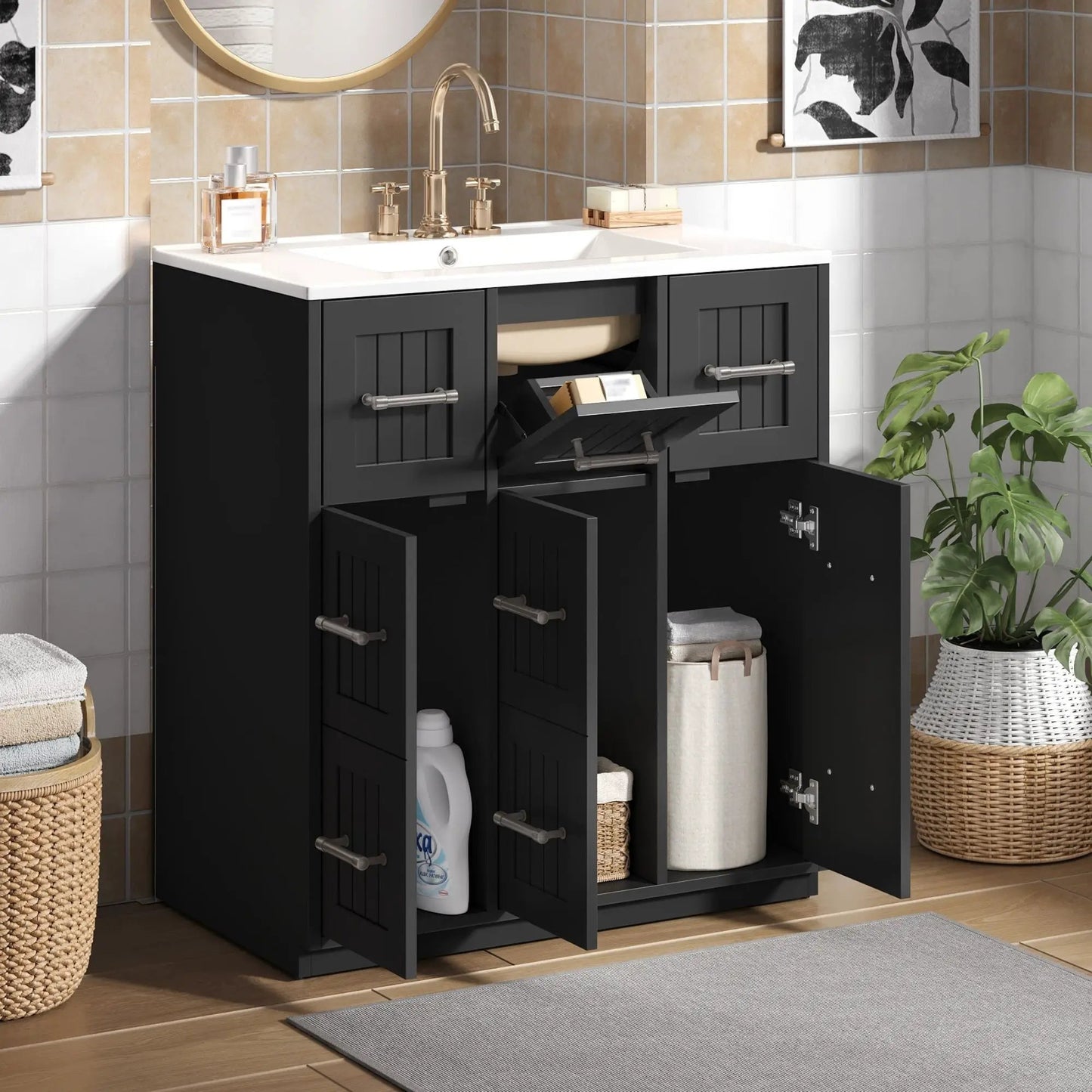 Vanity With Undermount Sink and Soft Close Doors