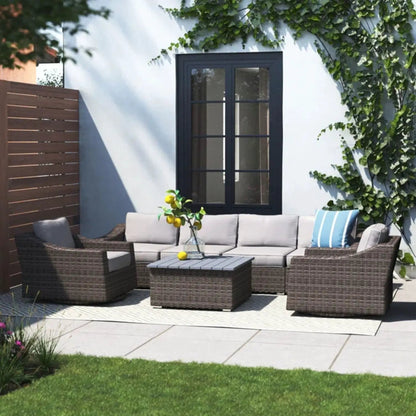 Outdoor Sofa Seating Group with Cushions