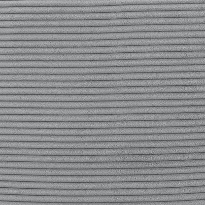 Swivel barrel chair upholstery close-up in gray textured fabric with ribbed pattern; on Tampa Home & Garden Store