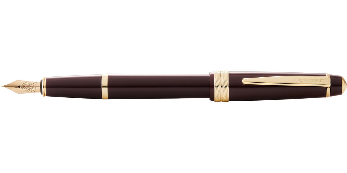 Bailey Light burgundy resin fountain pen with gold-tone trim and fine nib by Cross on Tampa Home & Garden Store