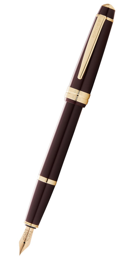 Cross Bailey Light burgundy resin fountain pen with gold-tone accents and extra-fine nib on Tampa Home & Garden Store