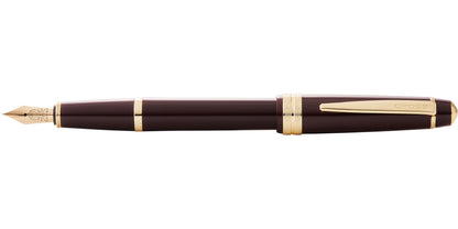 Cross Bailey Light Polished Burgundy Resin Extra-Fine Fountain Pen with gold-tone trim on Tampa Home & Garden Store