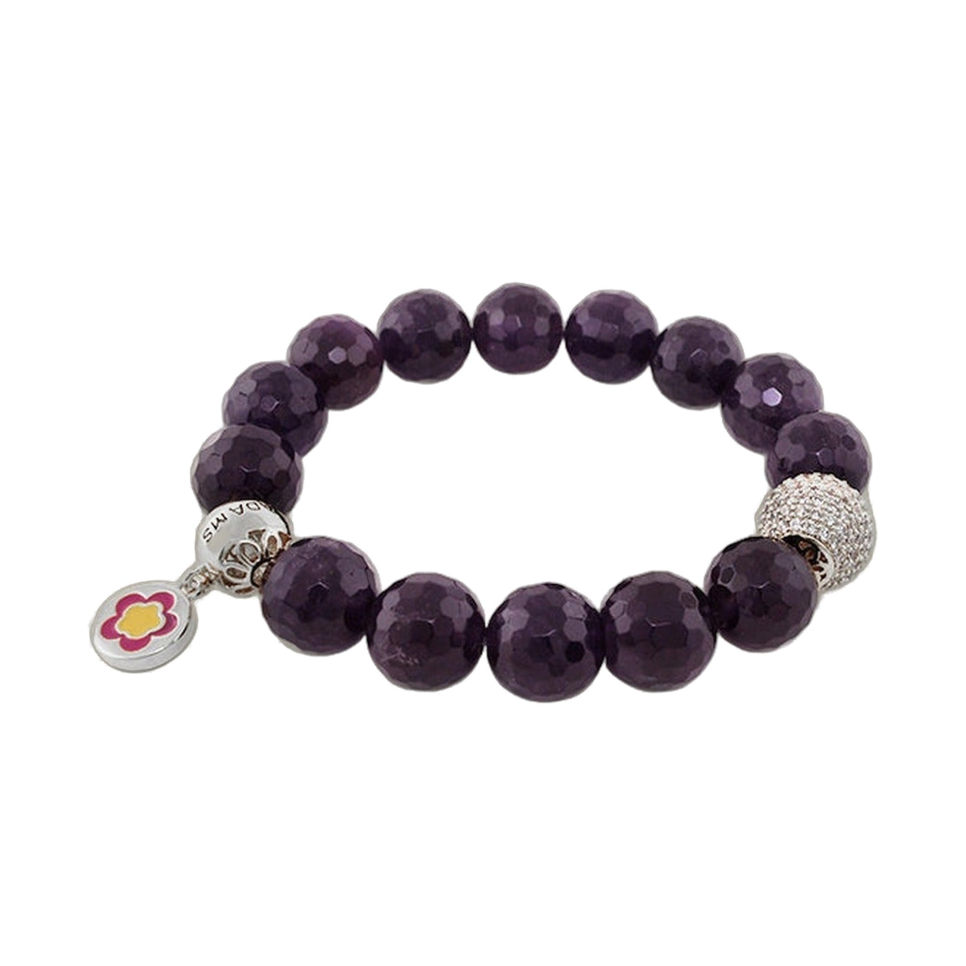Love Rocks Bracelet deep purple faceted beads by Lauren G Adams on Tampa Home & Garden Store