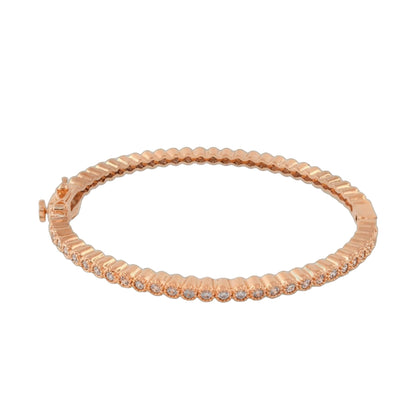 Socialite Stackable Bangle Crystal Hinge rose gold with pavé crystals by Lauren G Adams on Tampa Home & Garden Store