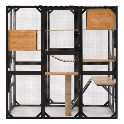 Multi Level Outdoor Cat Enclosure and Platform