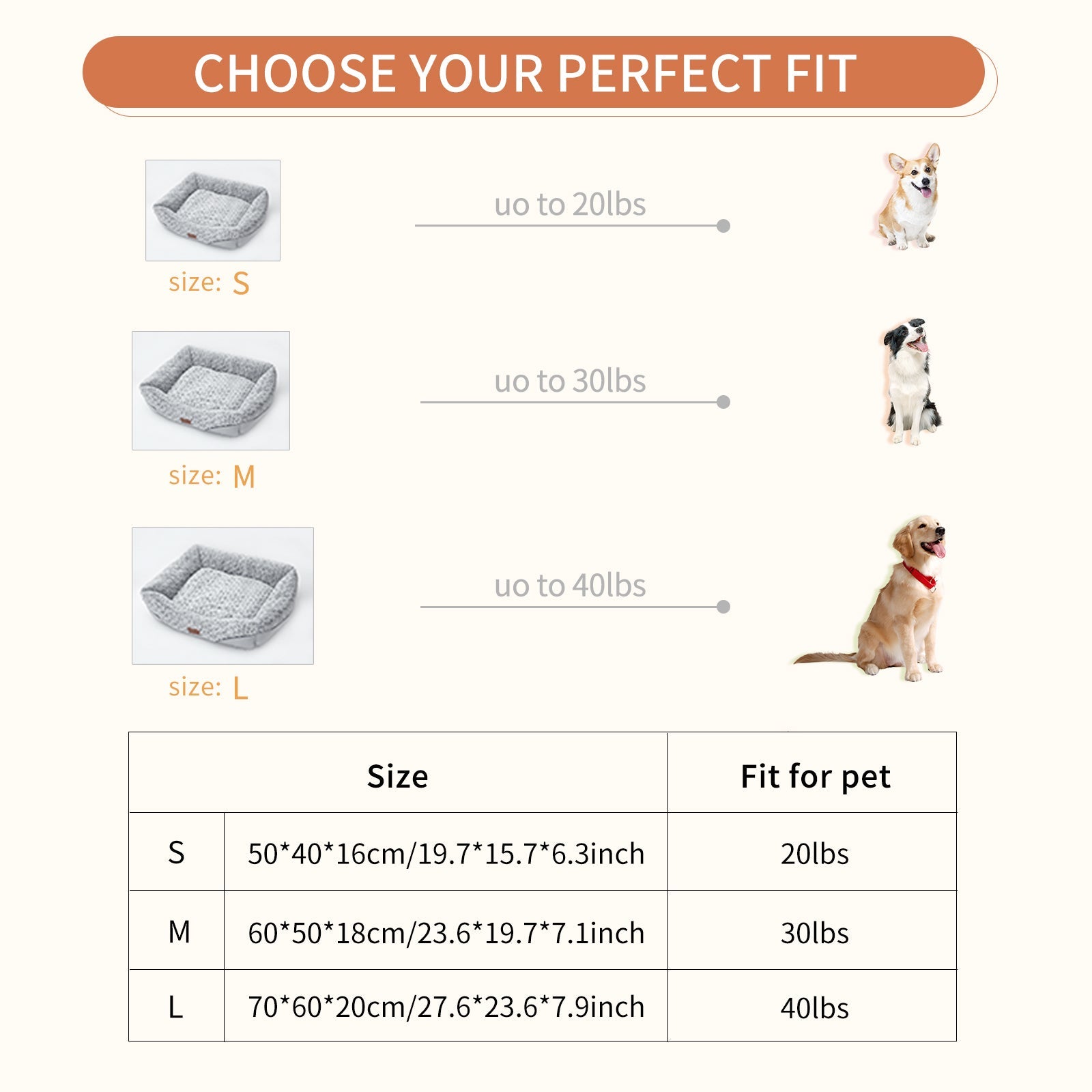 Swirl Rose Velvet Dog Bed in grey with removable cushion, sizes S/M/L by Sell My Stuff on Tampa Home & Garden Store