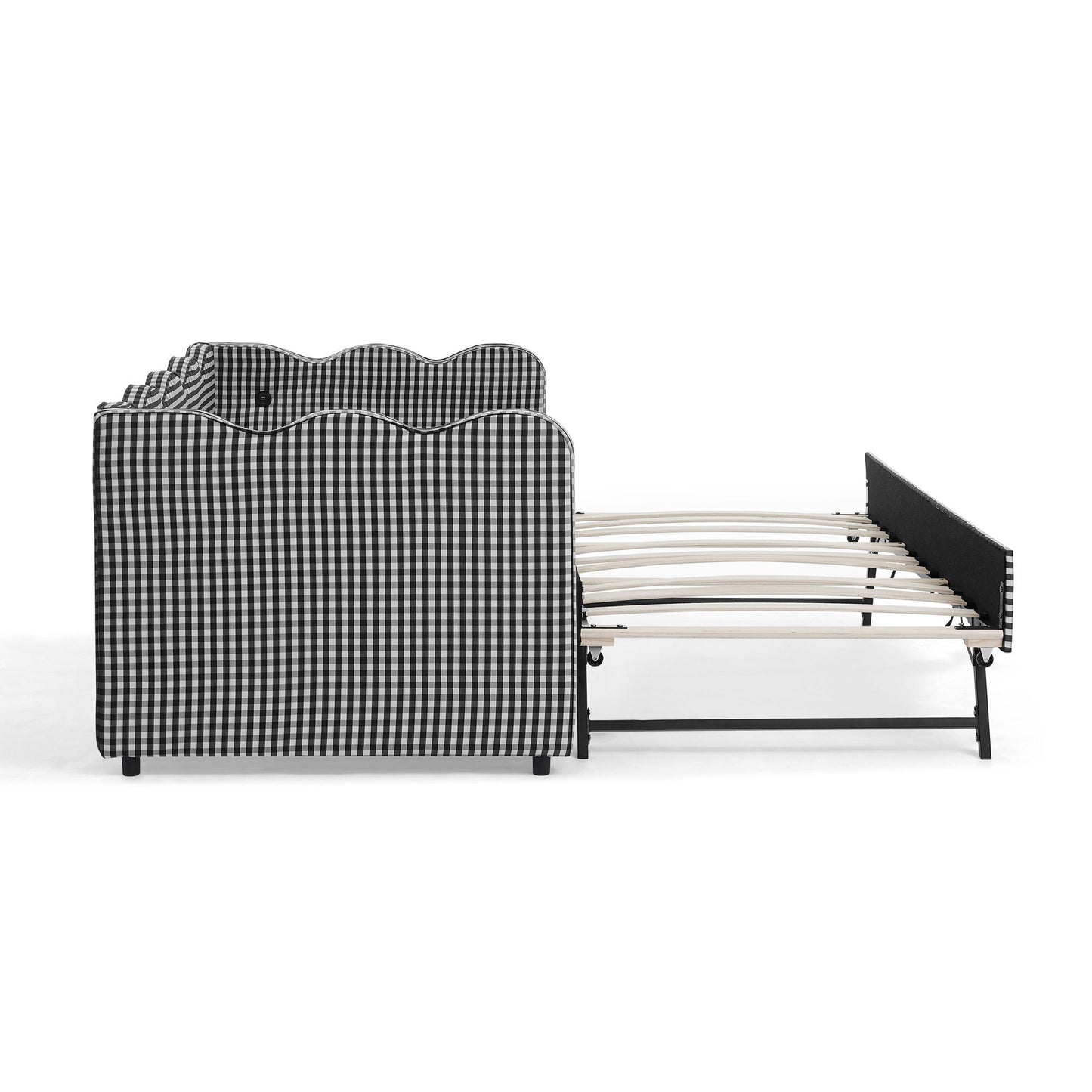 Gingham Wave Daybed And Usb Charging Port
