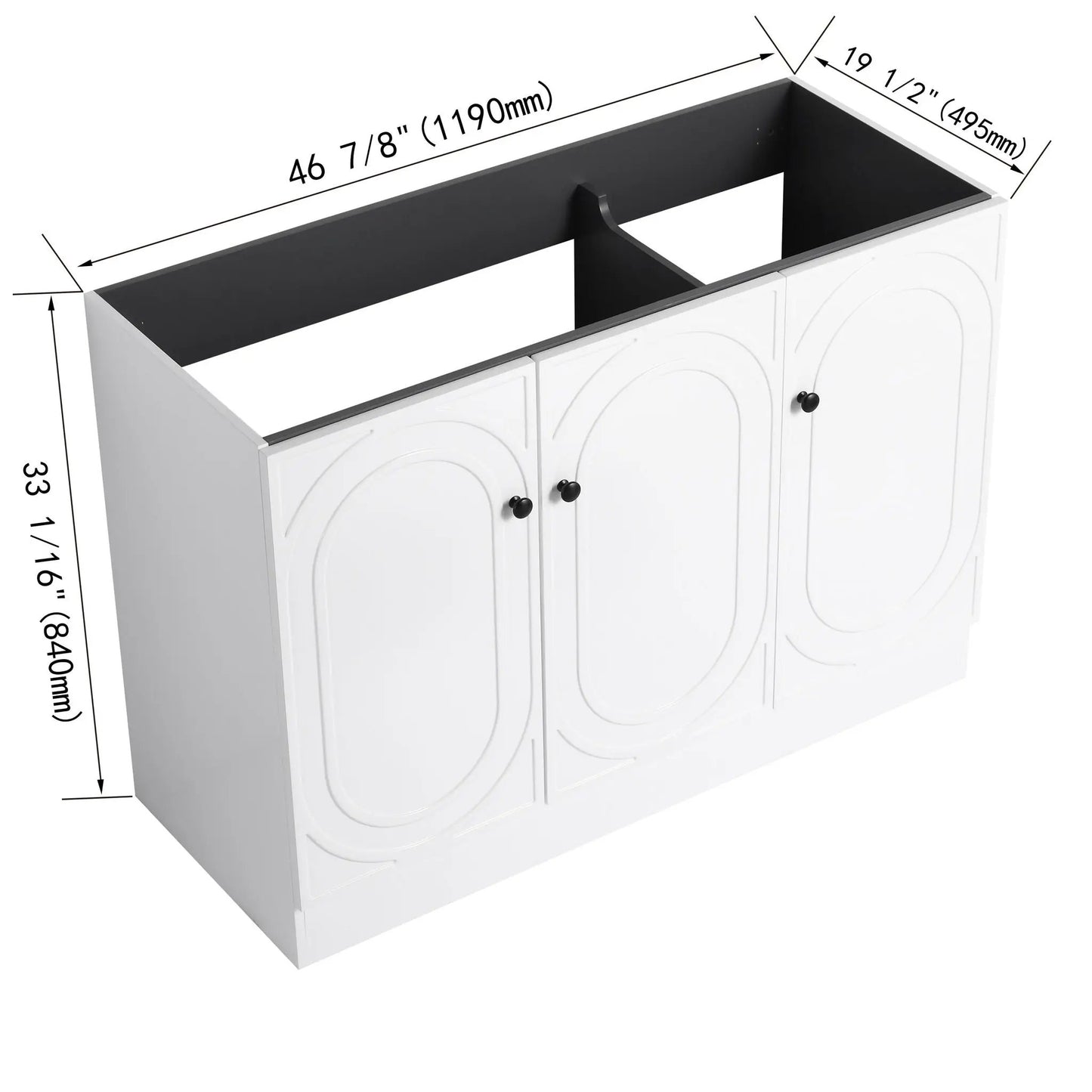 Modern Freestanding Vanity with Soft Close Doors