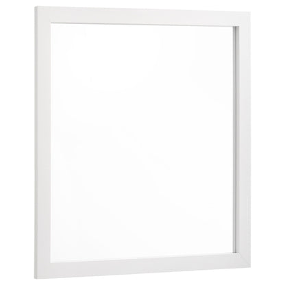 James white framed bedroom mirror by HouseOfZazla from 4 Piece Bedroom Set on Tampa Home & Garden Store